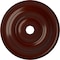 Ekena Millwork Jefferson Ceiling Medallion (Canopies up to 5"), 26 1/2"OD x 3 5/8"ID x 1 1/2"P, Brushed Mahogany CM26JEBMF - alternate 1